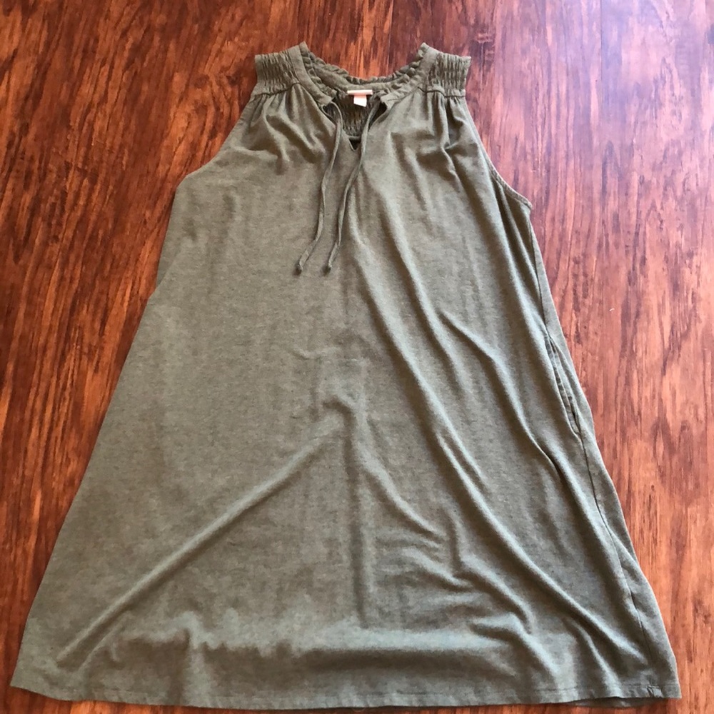 Merona olive shift dress